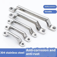Poignées de fenêtre de porte en forme d'arc en acier inoxydable anti-corrosion durablement renforcées