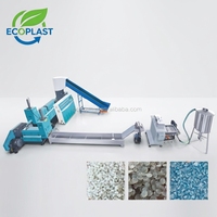 Granulateur à anneau d'eau à double étage avec alimentation par compactage automatique pour le recyclage de films plastiques PE PP