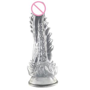 Fantasievolles Buntes Großes Silikon-Kristall-Kondom Superweicher Noppen-Masturbator für Frauen Realistisch 100% Wasserdicht 180g - Product Image 4