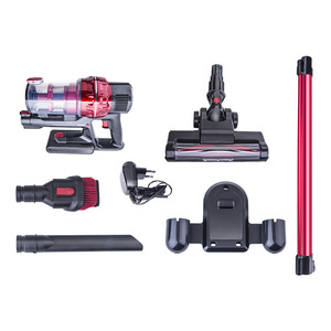 Zech Cordless Rod Vacuum Cleaner 201-400W Red And Gray Flat Suction Nozzle Dry Use - Product Image 4