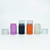 Tube de déodorant anti-transpirant biodégradable en paille de blé de 30 ml, personnalisable, avec bouchon à vis pour sérum de soin de la peau