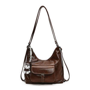 Bolso de cuero estilo hobo retro de gran capacidad para mujer, nuevo bolso de hombro. - Product Image 6