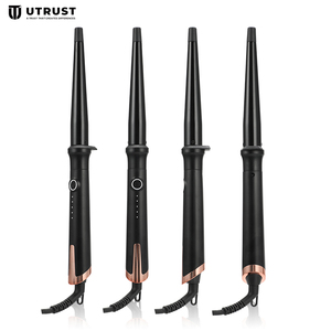 <span class=keywords><strong>Fer</strong></span> <span class=keywords><strong>à</strong></span> <span class=keywords><strong>boucler</strong></span> <span class=keywords><strong>conique</strong></span> en céramique 13-25 mm, chauffe rapide PTC, double tension, pour des boucles parfaites - Product Image 1