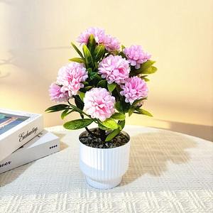 Maceta de Plástico Verde con 12 Hortensias Artificiales, Diseño Moderno y Realista, Decoración para Jardín y Patio - Product Image 6