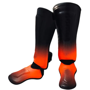 Dernier design de protège-tibias personnalisés, légers, écologiques, équipement de protection, impression de logo personnalisé, protège-tibias en cuir pour l'entraînement de boxe - Product Image 1