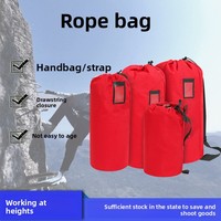 Sac de Rangement Cylindrique Pliable Grande Capacité pour Corde de Secours d'Escalade en Plein Air, Modèle 20153, Fabriqué en Chine