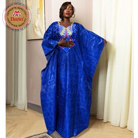 Robe longue africaine originale Bazin Riche Boubou Dashiki avec cols uniques, tenue de mariée traditionnelle nigériane