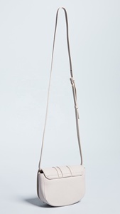 Fashion <span class=keywords><strong>Beige</strong></span> Color Women Saddle Bag Cross Body Bag for ladies With O Ring Handle - Product Image 3