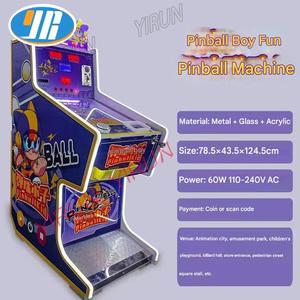 Yirun Hot Bán Mini Pinball Máy Kit Trẻ em' Real & Virtual Arcade Trò Chơi Với 6 & 7 Quả Bóng Trong Tiếng Anh - Product Image 6