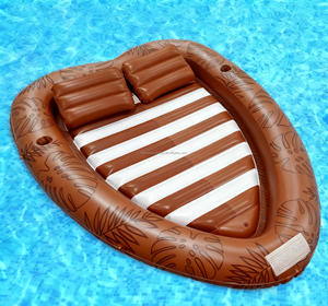 <span class=keywords><strong>Chaise</strong></span> <span class=keywords><strong>longue</strong></span> <span class=keywords><strong>gonflable</strong></span> en forme de cœur pour <span class=keywords><strong>piscine</strong></span>, matelas pneumatique avec oreiller, coussin de sommeil aquatique pour adultes - Product Image 3