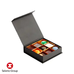 Emballage de boîte cadeau rigide et pliable pour filles, emballage de fête de mariage, noël, truffe, Pralines, chocolat