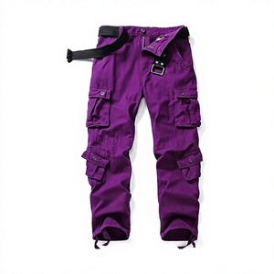 Pantalones Cargo Tácticos para Hombre, Corte Regular, Elásticos, Transpirables, Estilo Formal, Tejidos, para Actividades al Aire Libre, con Apliques, de Algodón, para Senderismo - Product Image 1