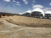 10m 15m 20m dôme tente restaurant maison préfabriquée glamping dôme géodésique domos geodesicos glamping de lujo