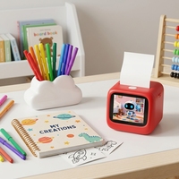 Impresora de Códigos de Barras Creativa con IA para Niños, Impresora de Fotos Instantánea con Control por Voz, 21 Idiomas, Topjoy en Stock