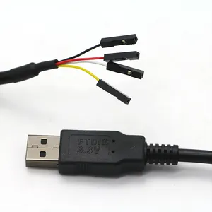 Custom Waterproof FTDI FT232RL 3.3V 5V RS232 USB To Ttl Reo Serial Converter Open Cable For WiFi Router Serial Console Port