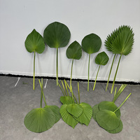 Feuilles artificielles en PU (100-200 cm) pour accessoires de mariage, usage domestique et extérieur - Motifs Tournesol, Calla, Tortue et Oiseau du Paradis