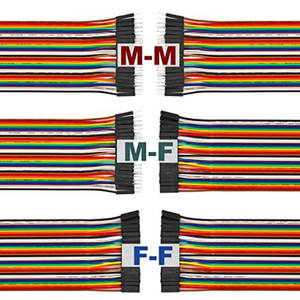 Cable de conexión personalizado Dupont Rainbow de 40 pines, 2.54 mm, 20 cm, macho a macho, cables de puente, arnés eléctrico - Product Image 6