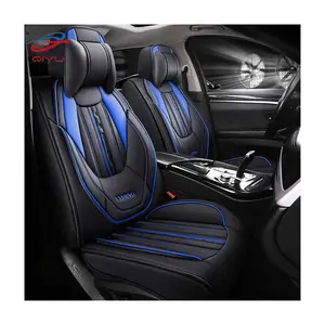 QIYU Factory Luxury 1PC Full Set Cover Car Seat Covers Universal PU Leather Seat Cushion Non-slip Protector Only 1 Seat Cover