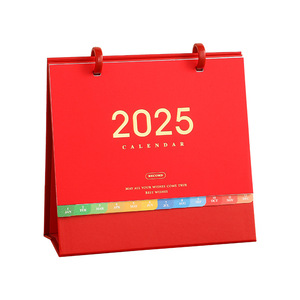 Custom logo Personalized Gift Sublimation Calendar Christmas New Years Decor Table Calendar Cardboard Blank Calendar for DIY