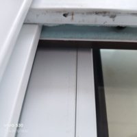 Fenêtre coulissante en fibre de verre avec cadre en vinyle, étanche, résistante au vent, ignifuge, design moderne, isolation thermique