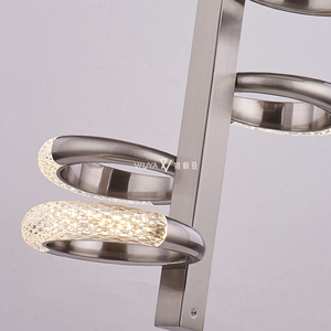 <span class=keywords><strong>2025</strong></span> hiện đại LED ánh sáng hữu cơ Acrylic Vòng trần nhỏ Đèn chùm - Product Image 5