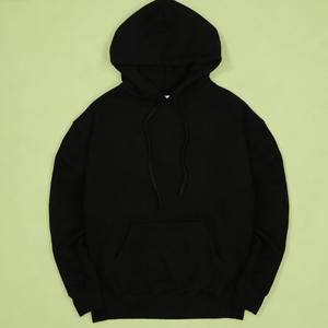 Sudadera con Capucha Casual de Doble Capa con Cordón Ajustable, Mezcla de Poliéster/Algodón, Estilo Coreano, Cálida para Invierno, Oversize, Estilo Urbano - Product Image 1