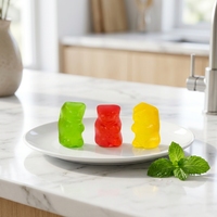 Bonbons Gélifiés Halal Personnalisés OEM ODM, Oursons Gommeux Moelleux, Vente en Gros, Fournisseur d'Emballages Colorés pour Snacks