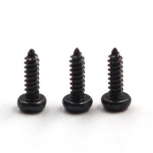 Vis autotaraudeuse à tête cylindrique Phillips à pointe acérée, filetage A, finition noire, en acier au carbone trempé laqué oxyde noir, 1.7-48x6 - Product Image 1