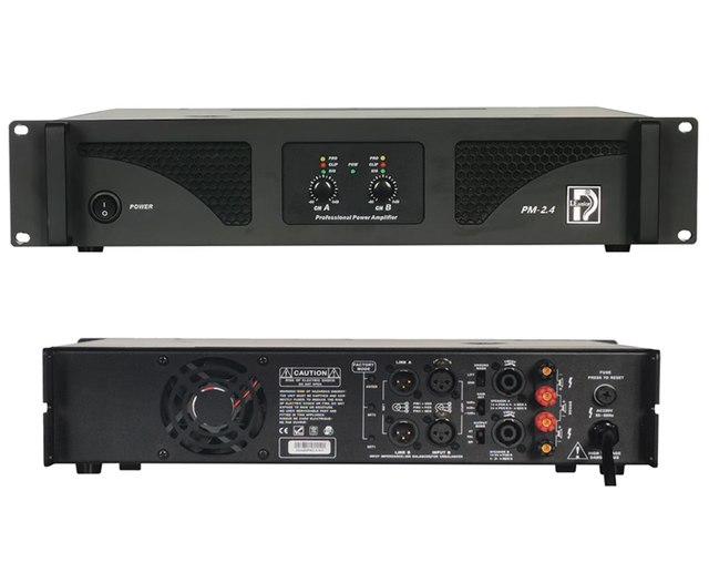 I.E.voice Professional Grade 2x400W 8-Ohm Class AB Analog Power Amplifier PM-2.4 OEM/ODM
