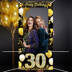Cadre <span class=keywords><strong>de</strong></span> photomaton 18e 30e 40e 50e <span class=keywords><strong>anniversaire</strong></span> Accessoires photo <span class=keywords><strong>de</strong></span> fête d'<span class=keywords><strong>anniversaire</strong></span> pour adultes pour <span class=keywords><strong>toile</strong></span> <span class=keywords><strong>de</strong></span> <span class=keywords><strong>fond</strong></span> <span class=keywords><strong>de</strong></span> fête d'<span class=keywords><strong>anniversaire</strong></span> - Product Image 1