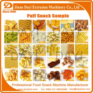 Chinese Puffed Corn Snacks Making Machine And Oven Puffed Snacks Packaging Machine Puffed Snack Pellet Machine