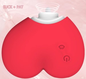 Vibrador de succión en forma de corazón de melocotón, juguete de vibración fuerte extraíble, vibrador Mini para lamer, juguetes de masturbación femenina - Product Image 4