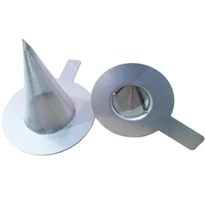 Colador de cono temporal de Metal perforado, colador cónico de tubería temporal