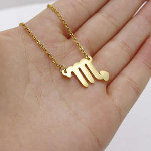 JY acciaio inossidabile oro semplice stella 12 segno zodiacale collane pendenti costellazioni collane girocollo per gioielli da donna - Product Image 3