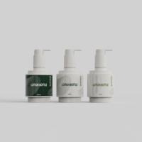 Bouteilles à pompe PET de haute qualité 300 ml, impression couleur personnalisée, sans BPA, pour gel douche, savon liquide, shampoing, contenants de stockage pour soins de la peau