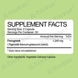 Julong OEM bio fieno greco Capsule integratore per l'allattamento al seno per le donne biologico semi di fieno greco in polvere estratto di fieno - Product Image 3