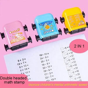 Tampons <span class=keywords><strong>math</strong></span>ématiques intelligents, tampons d'entraînement à la multiplication et à la division 2 <span class=keywords><strong>en</strong></span> 1, tampons d'enseignement à double tête pour fournitures scolaires - Product Image 2