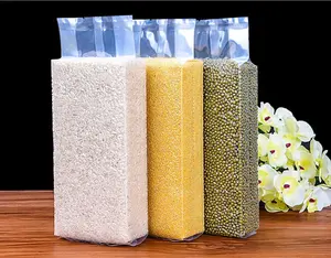 2019 무료 샘플 진공 포장 가방 쌀/쌀 진공 가방 식품 학년