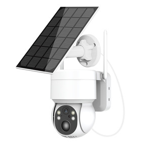 Caméra de surveillance extérieure solaire 4G WiFi avec vision nocturne, stockage cloud, interphone vocal, fonction d'alarme et portée IR de 30 m - Product Image 1