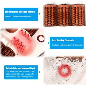 Masajeador de pies para pies, potente masajeador de pies motorizado automático para pedicura, Spa, para aliviar los pies cansados - Product Image 5