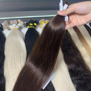 Extensión de cabello a granel marrón oscuro caliente Venta al por mayor de fábrica de cabello humano recto crudo vietnamita - Product Image 4