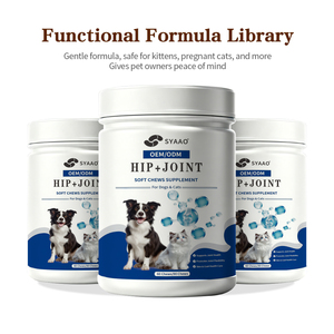 Soporte OEM/ODM: Masticables Blandos de Colágeno Multiproteico para Articulaciones y Cartílagos de Perros y Gatos con Vitamina C y Ácido Hialurónico - Product Image 1