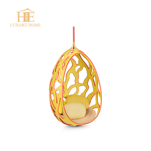 Love Hotel decoración <span class=keywords><strong>Columpio</strong></span> de acero inoxidable silla colgante de huevo con tela de terciopelo - Product Image 1