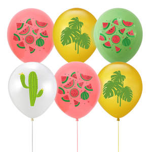 Balon desain kaktus dan daun Monstera untuk dekorasi pesta ulang tahun Luau Hawaii tema pantai tropis perayaan musim panas - Product Image 1