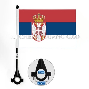 Nueva Bandera de Bicicleta de Santo Tomé y Príncipe al por Mayor, Bandera de Bicicleta con Patrón Nacional, Impresión de Logotipo Personalizado para Regalo Promocional de Clubes de Ciclismo - Product Image 2