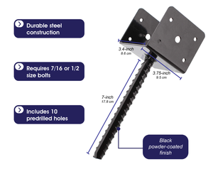 Support <span class=keywords><strong>de</strong></span> <span class=keywords><strong>poteau</strong></span> <span class=keywords><strong>de</strong></span> pergola <span class=keywords><strong>en</strong></span> forme <span class=keywords><strong>de</strong></span> <span class=keywords><strong>U</strong></span> robuste, base <span class=keywords><strong>de</strong></span> <span class=keywords><strong>pied</strong></span> <span class=keywords><strong>en</strong></span> métal, support <span class=keywords><strong>de</strong></span> pergola - Product Image 6