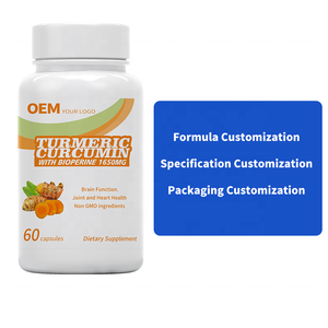 Cápsulas de Cúrcuma y Pimienta Negra a Granel, Fórmula y Empaque Personalizados, Ventaja de Costo al por Mayor y Suministro Estable - Product Image 2