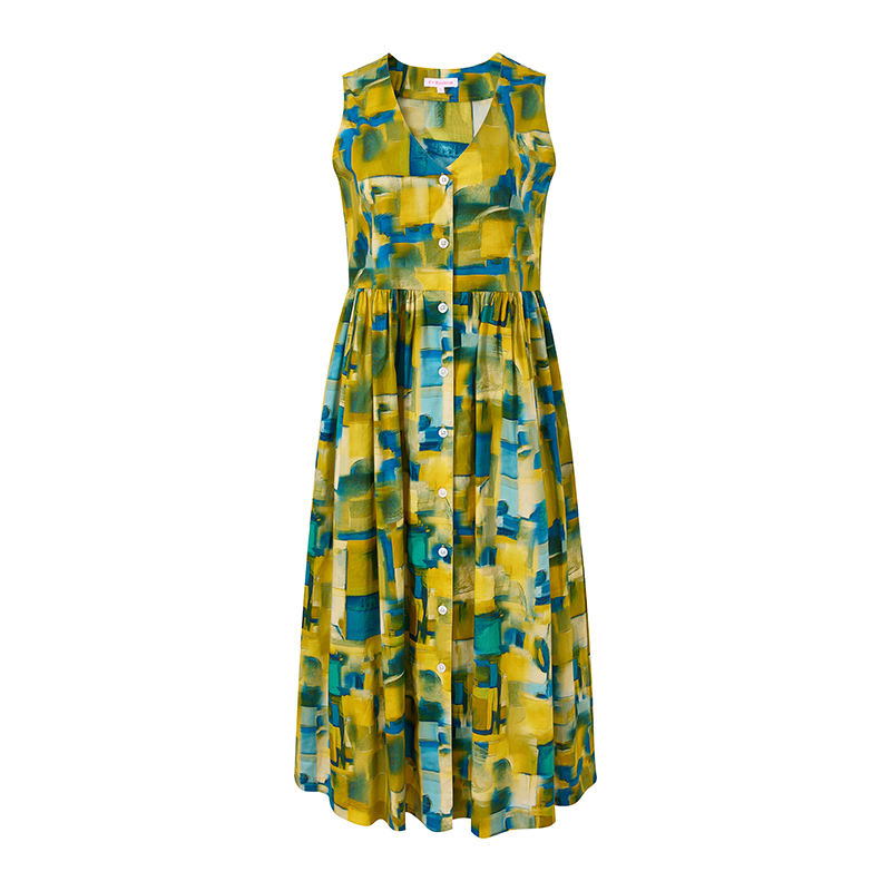 GOLD /TURQUOISE PRINT