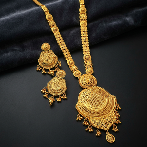 Wholesale 14K 18K 24K Micron Gold Forming <b>Long</b> <b>Necklaces</b>, Traditional Design Jewelry Set, Fashion Brass Gold Filled Jewelry Set. - Product Image 1