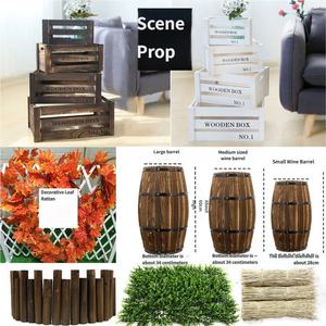 Decoración <span class=keywords><strong>de</strong></span> Halloween: Cubo para vino con marco <span class=keywords><strong>de</strong></span> madera, corona <span class=keywords><strong>de</strong></span> hojas <span class=keywords><strong>de</strong></span> arce, calabaza y paja para exteriores, ideal para centros comerciales y parques <span class=keywords><strong>de</strong></span> atracciones. - Product Image 1